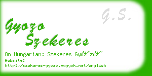 gyozo szekeres business card